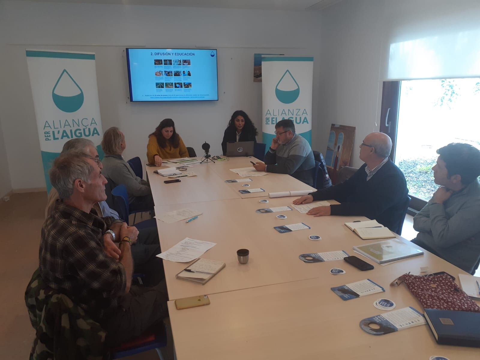 Un momento durante la asamblea