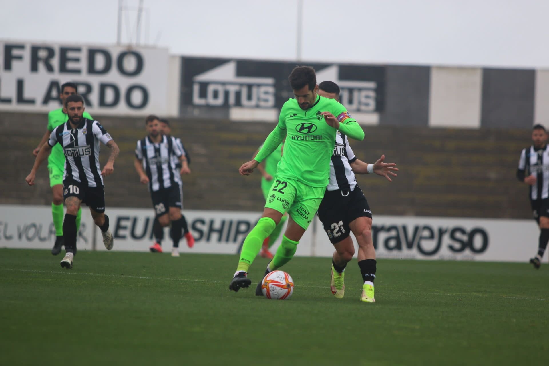 Un momento del partido