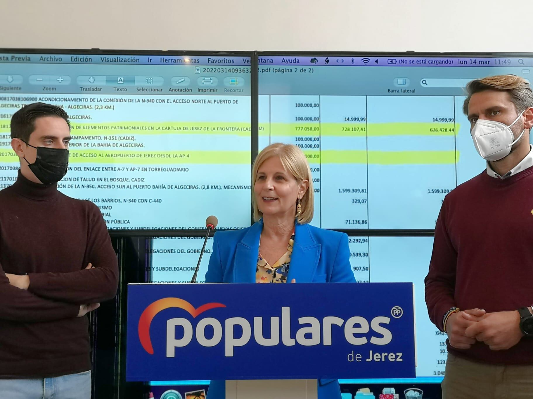 Espinar, Pelayo y Rafa Mateos en rueda de prensa