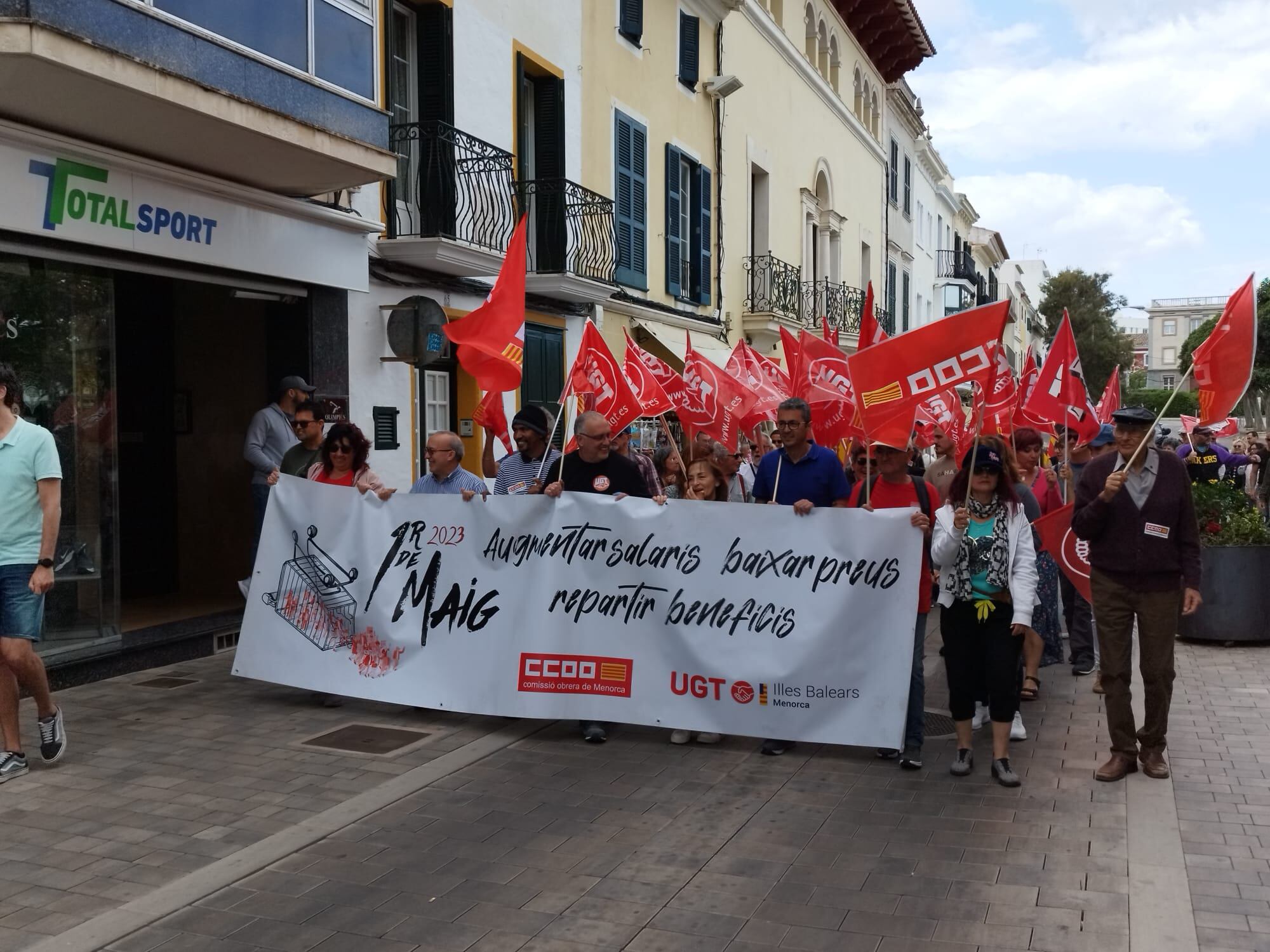 Manifestació de Maó