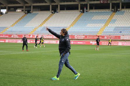 Idiakez, durante su primera sesión en el Reino de León