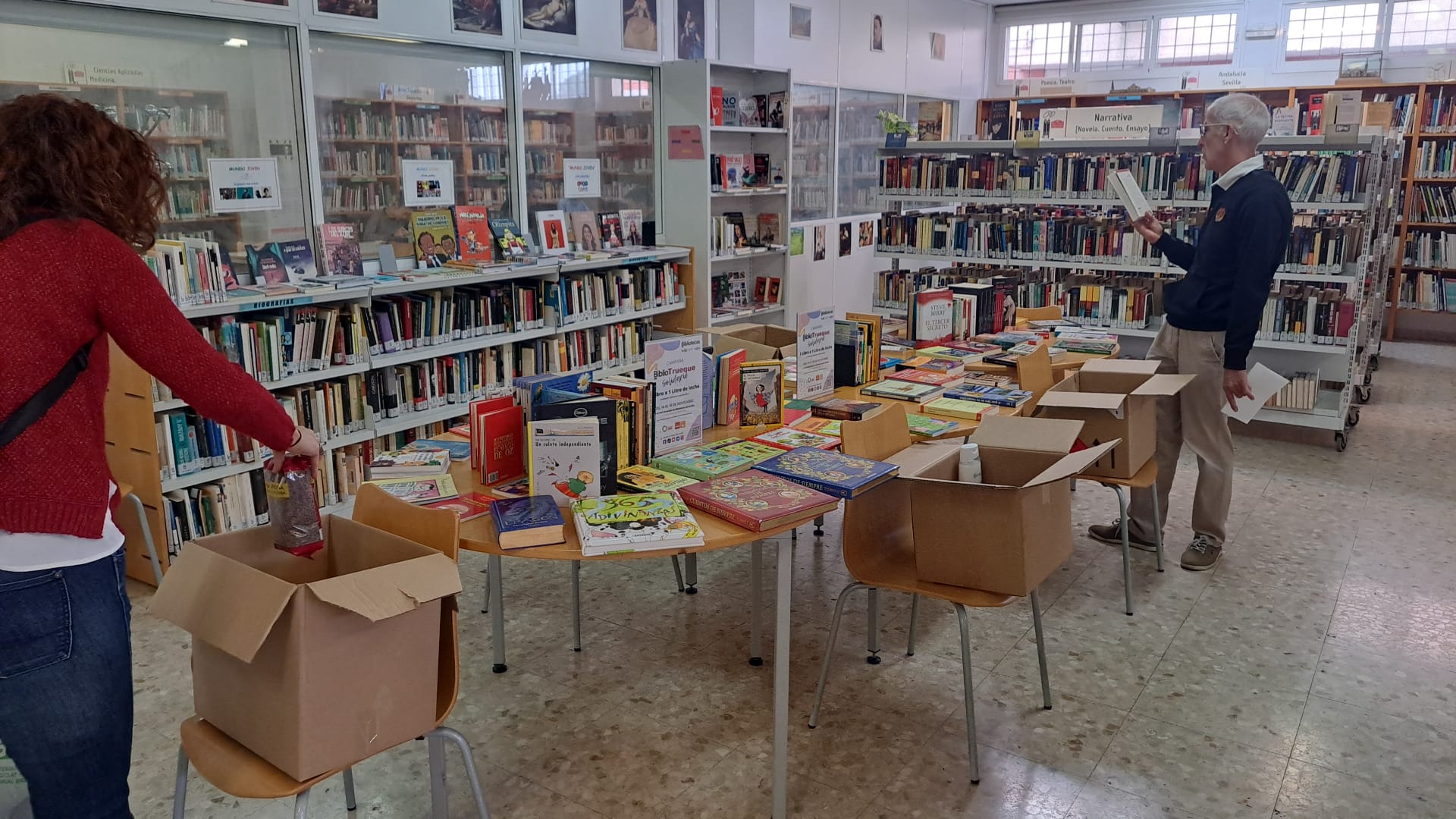 Bibliotrueque en Sevilla