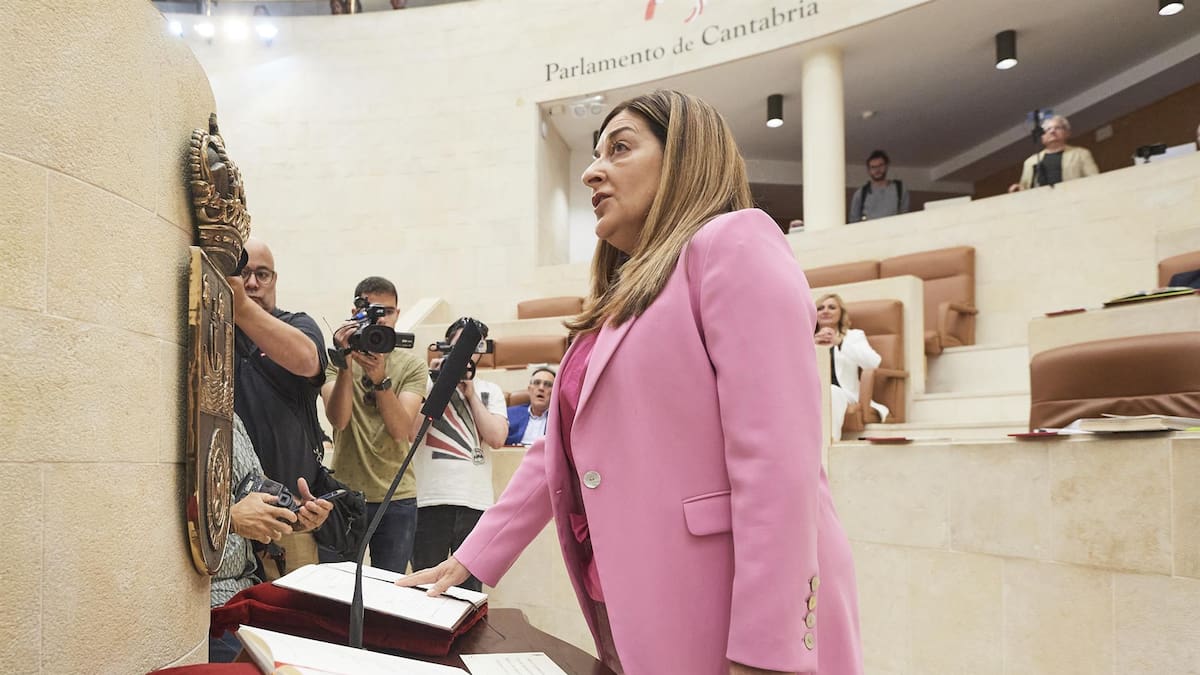 El pleno de investidura será esta semana, pero Buruaga no será presidenta de Cantabria hasta el lunes