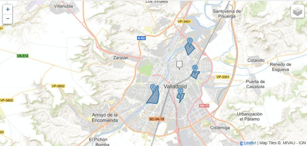 Visor del Catálogo de Barrios Vulnerables en Valladolid