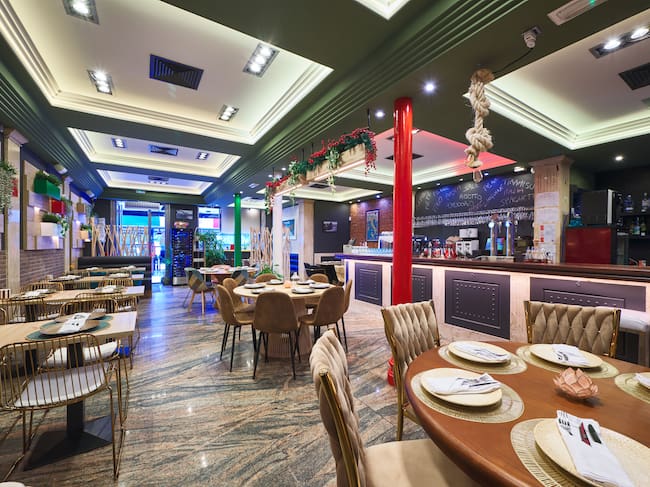 Interiores del Restaurante Tre Sorelle