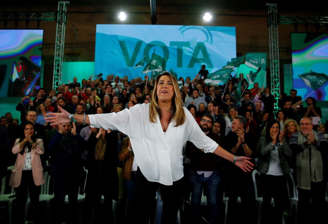 Susana Díaz, en el cierre de campaña en Sevilla