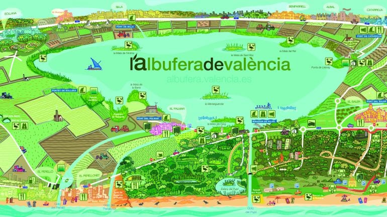 Plano de L&#039;Albufera de València