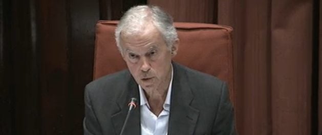 Carles Manté, a la comissió d'investigació de l'àmbit sanitari del Parlament de Catalunya