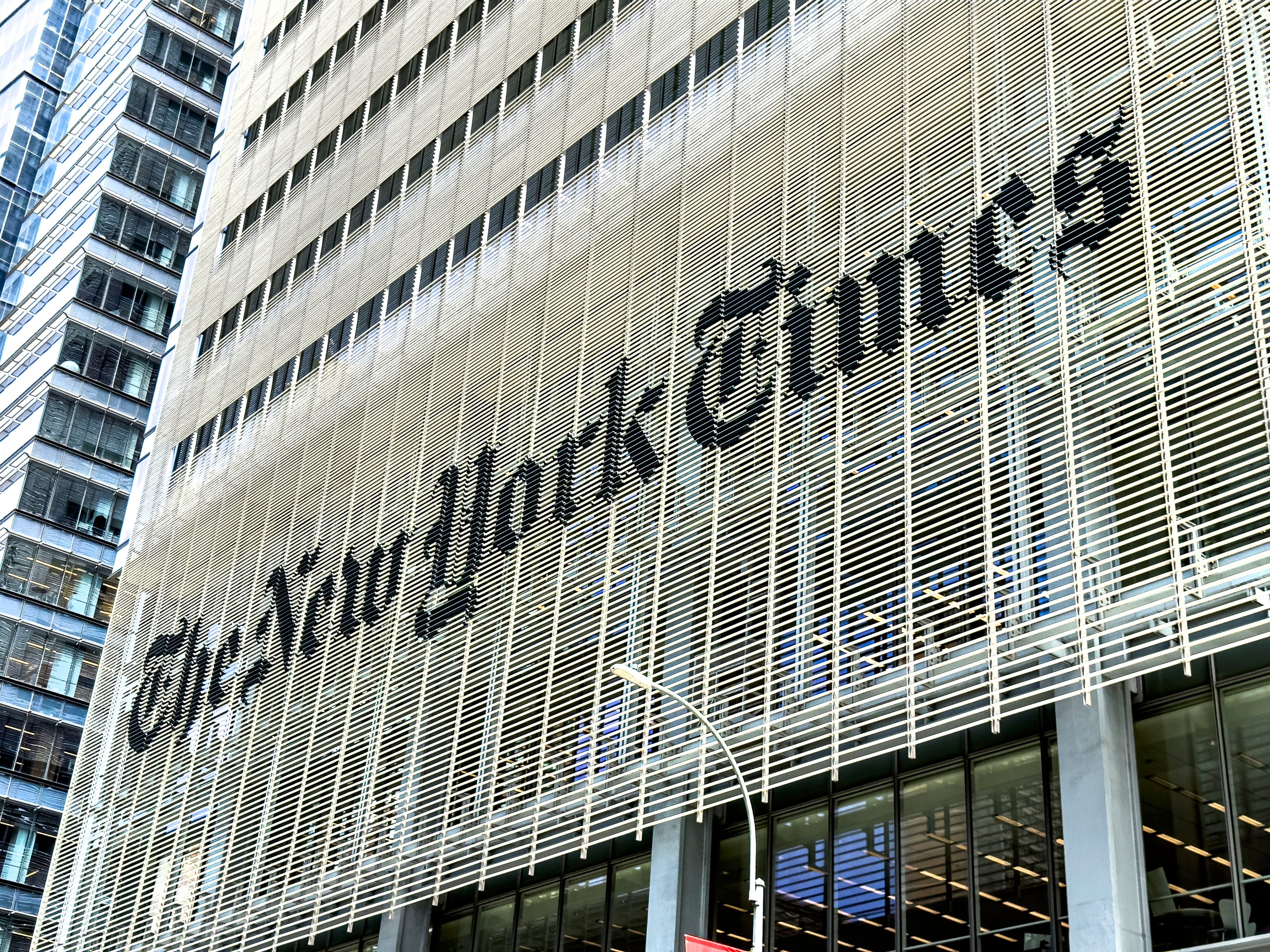 Edificio de 'The New York Times' en la Octava Avenida, Manhattan, Nueva York