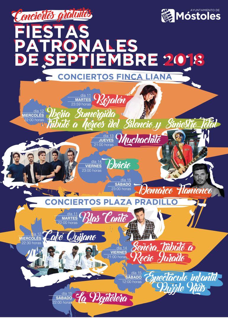Cartel de las Fiestas Patronales de Móstoles.
