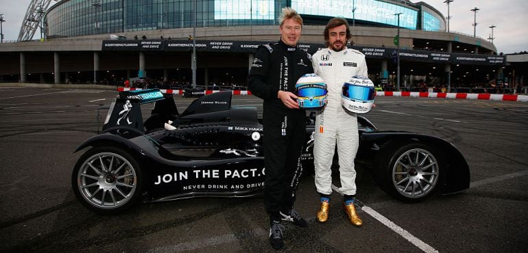 Mika Hakkinen y Fernando Alonso.