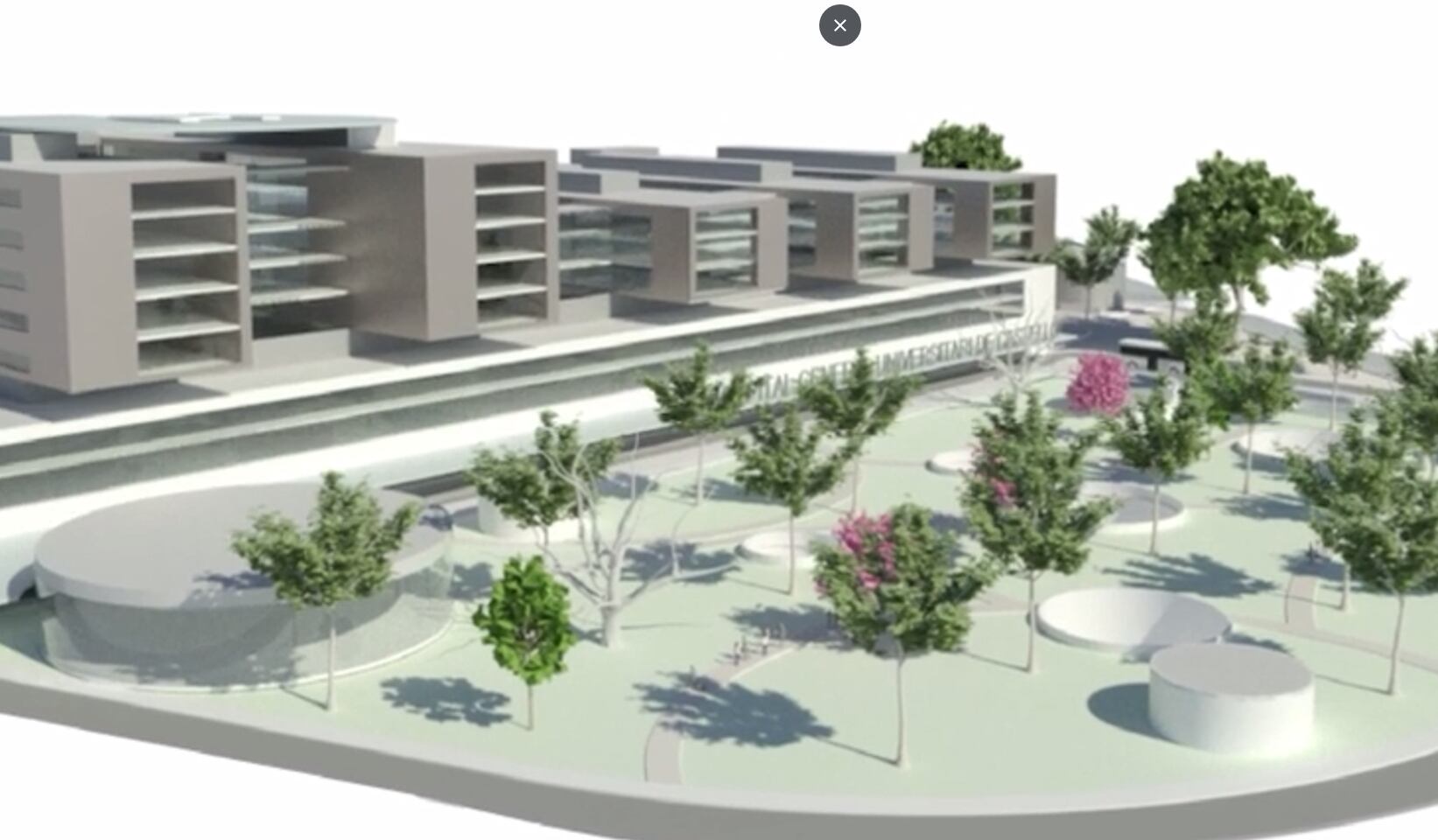 Maqueta del nuevo Hospital General de Castellón