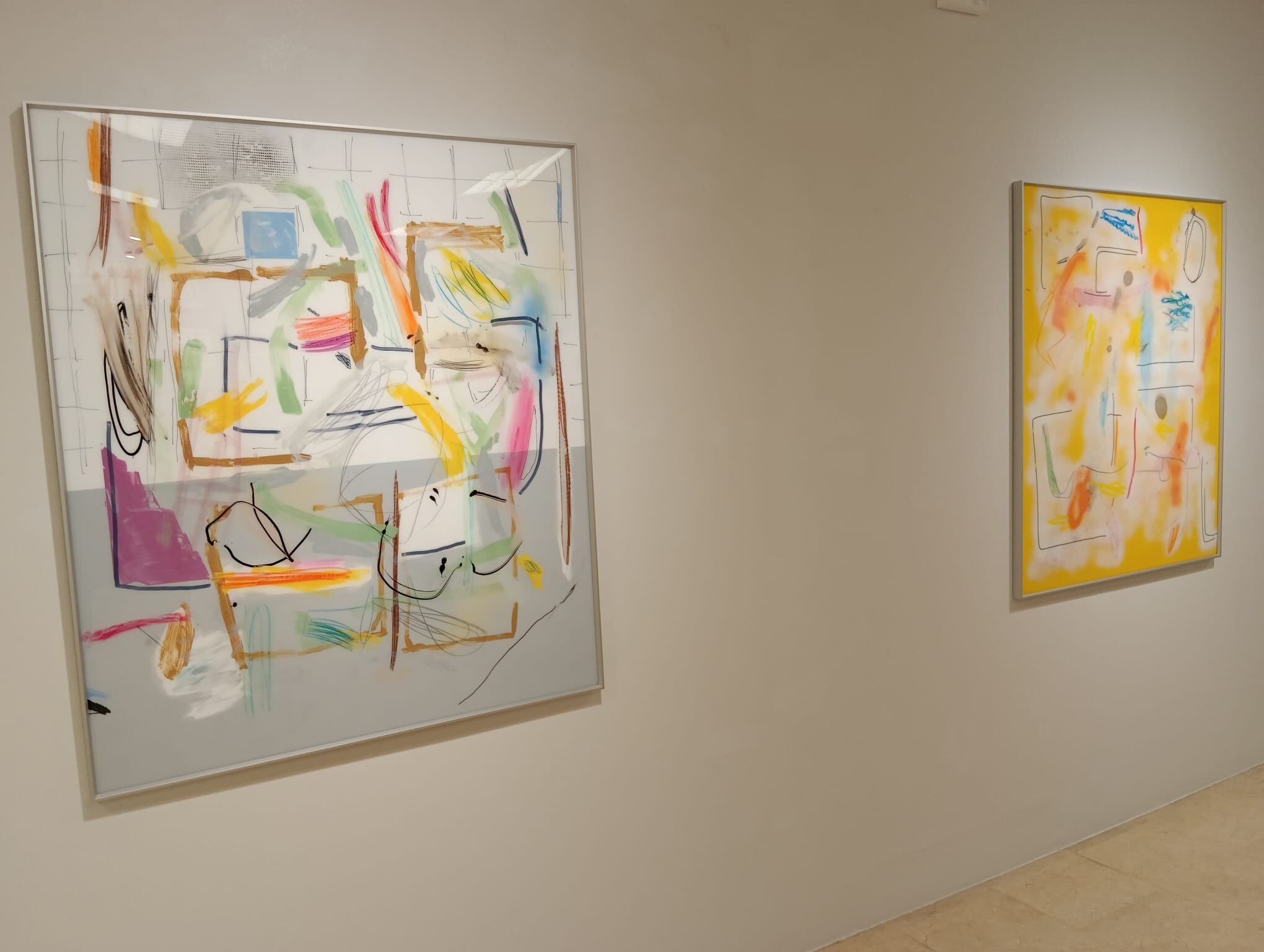 Dos de las obras de Chema Herreros