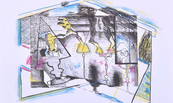 Litografía de Luis Gordillo