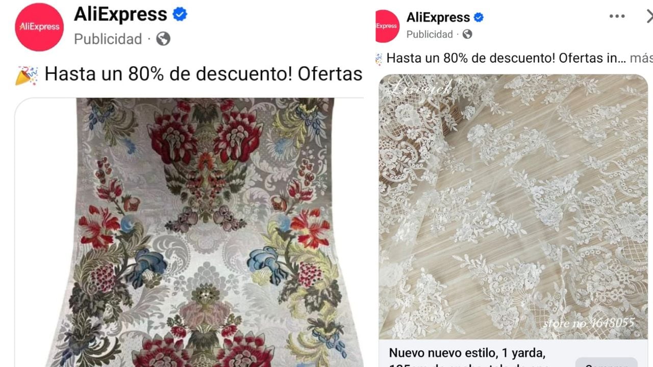 Anuncios de AliExpress.
