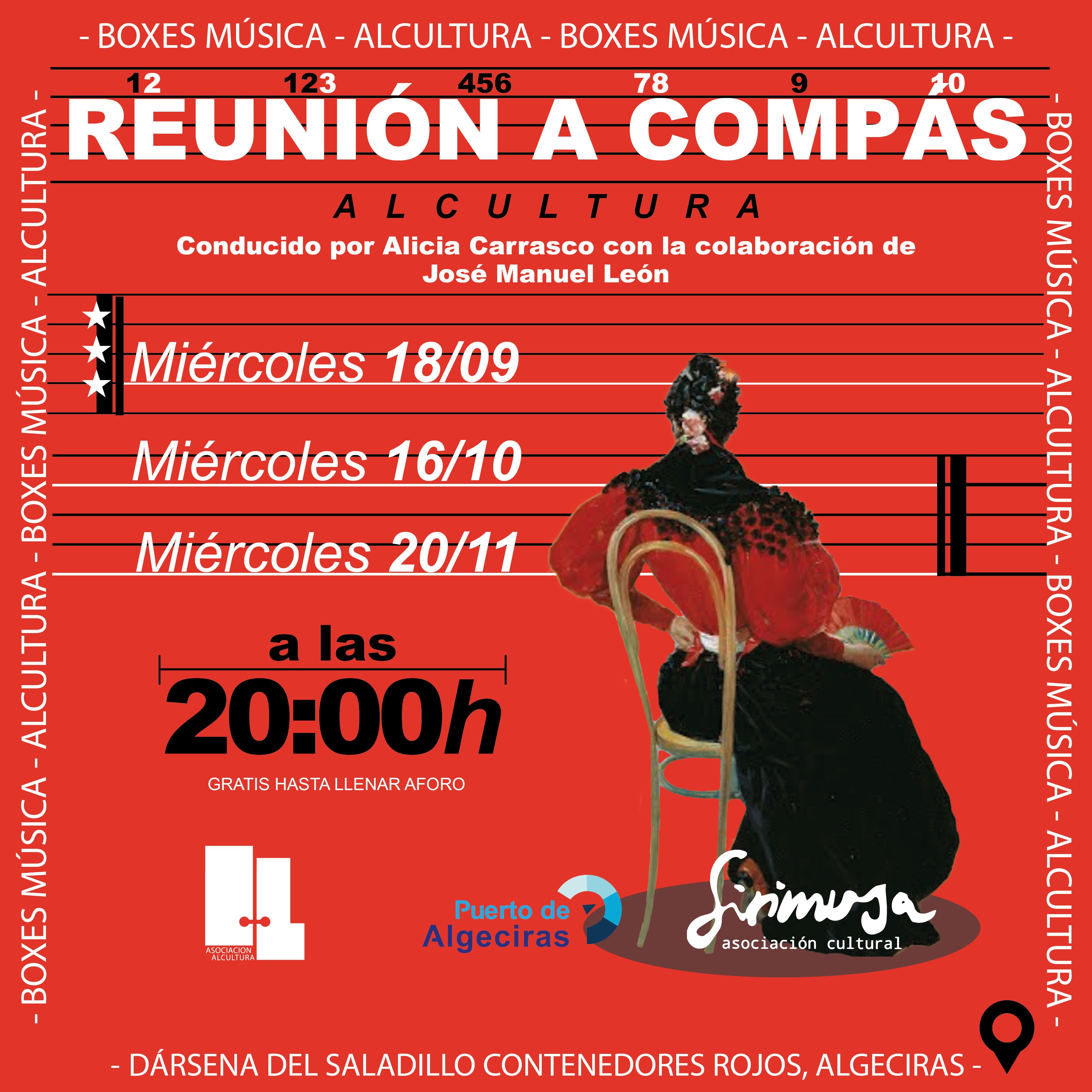 cartel anunciador de Reunión a compás en Alcultura