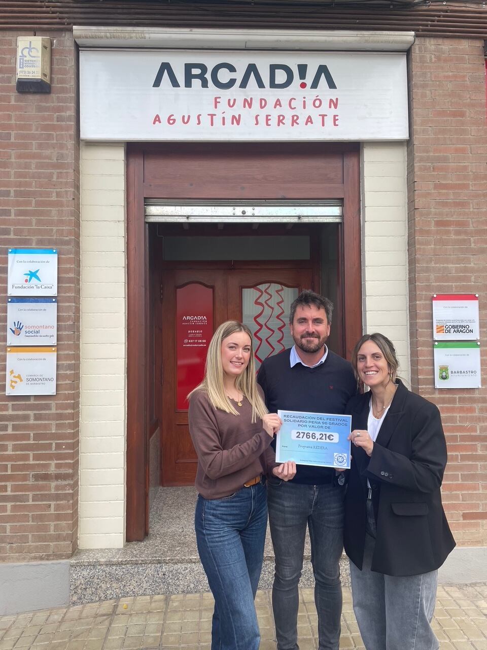 Alba Sanjuan, Jerzy Vera y María Martín, Arcadia Barbastro.