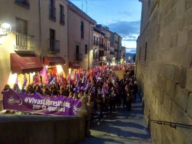 Manifiestación en la calle San Segundo