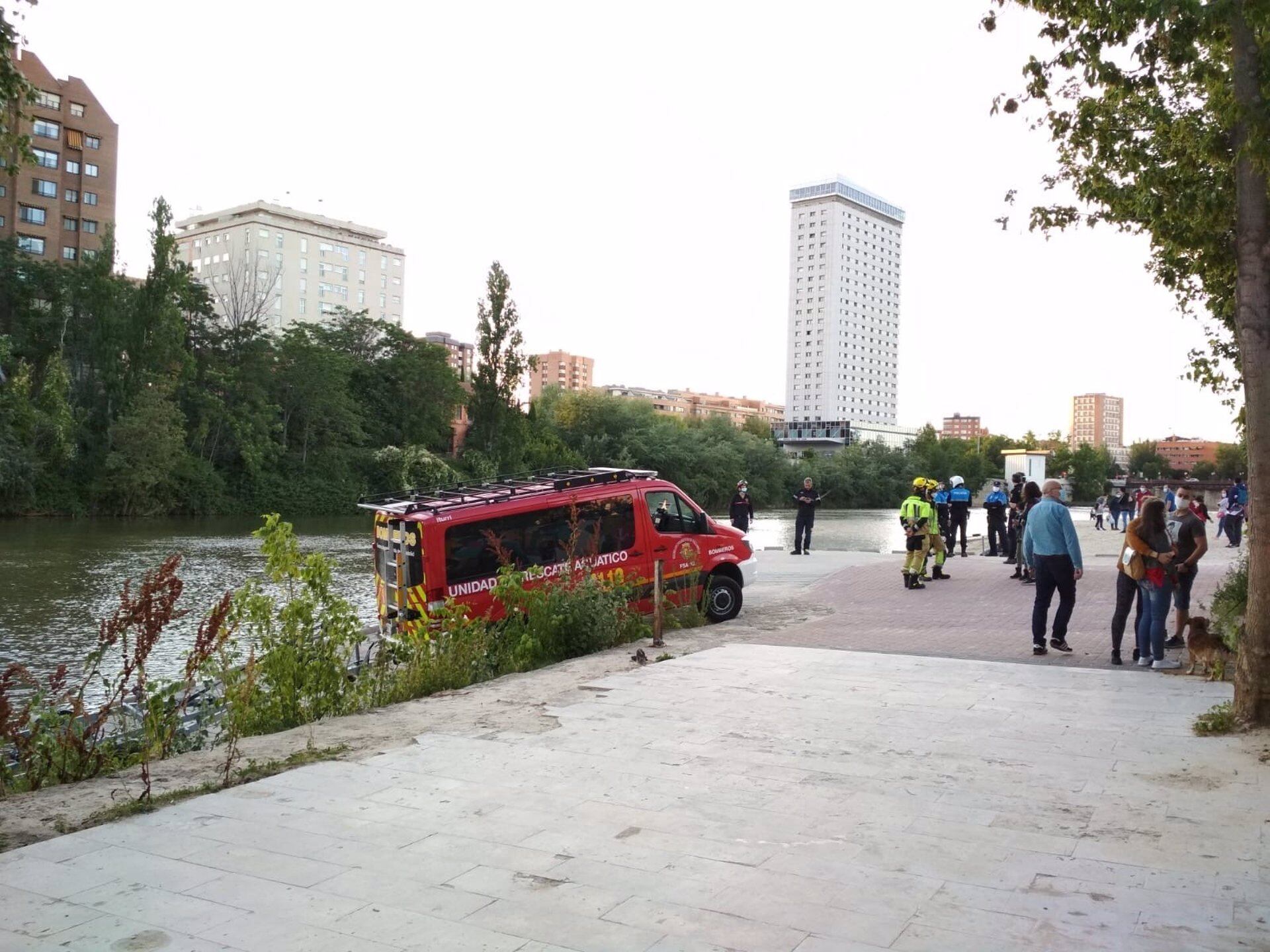 Hallan el cadáver de una mujer de unos 80 años en el río Pisuerga