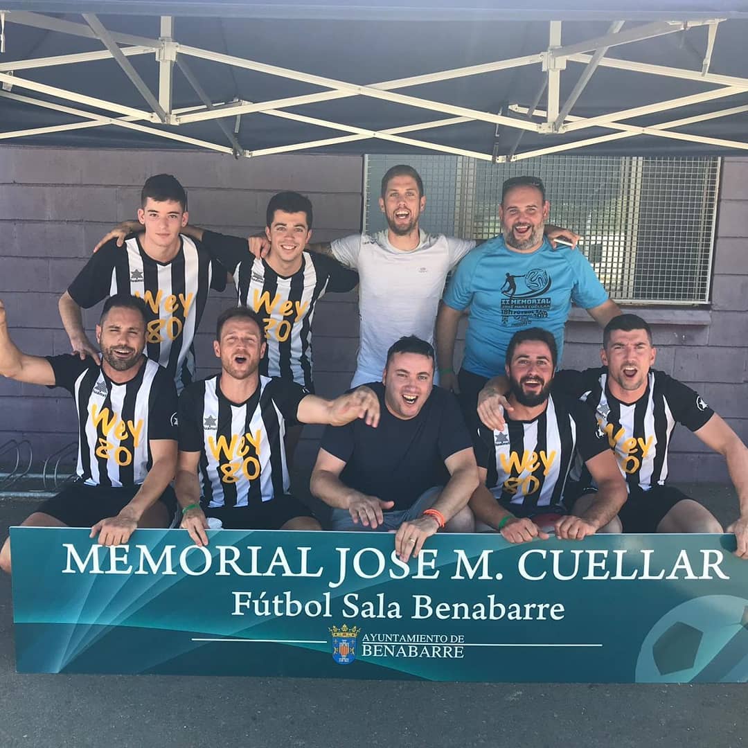 Foto de uno de los equipos participantes en la pasada edición del Memorial &quot;José María Cuellar&quot; en Benabarre