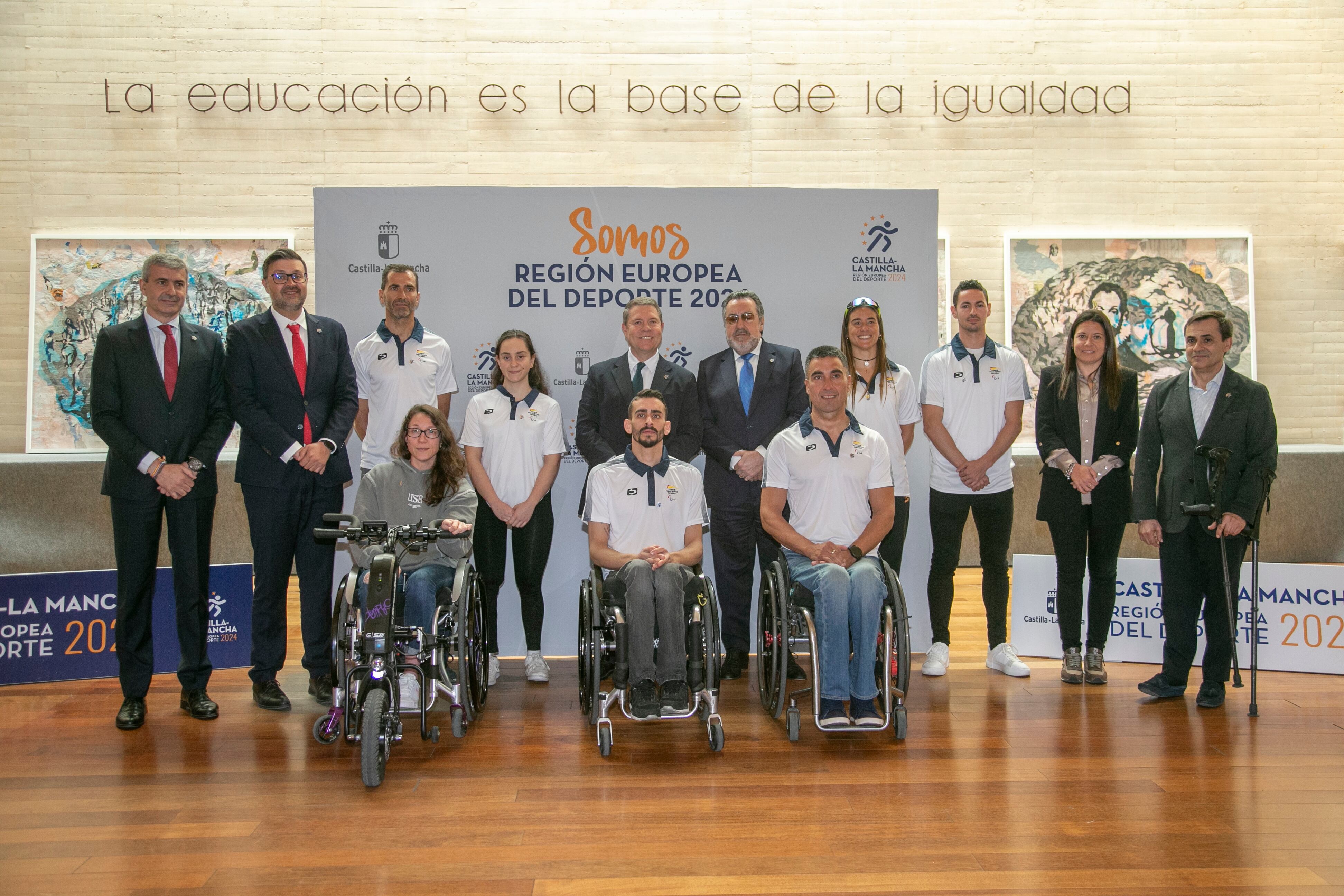 Presentación de los deportistas castellanomanchegos del equipo paralímpico español