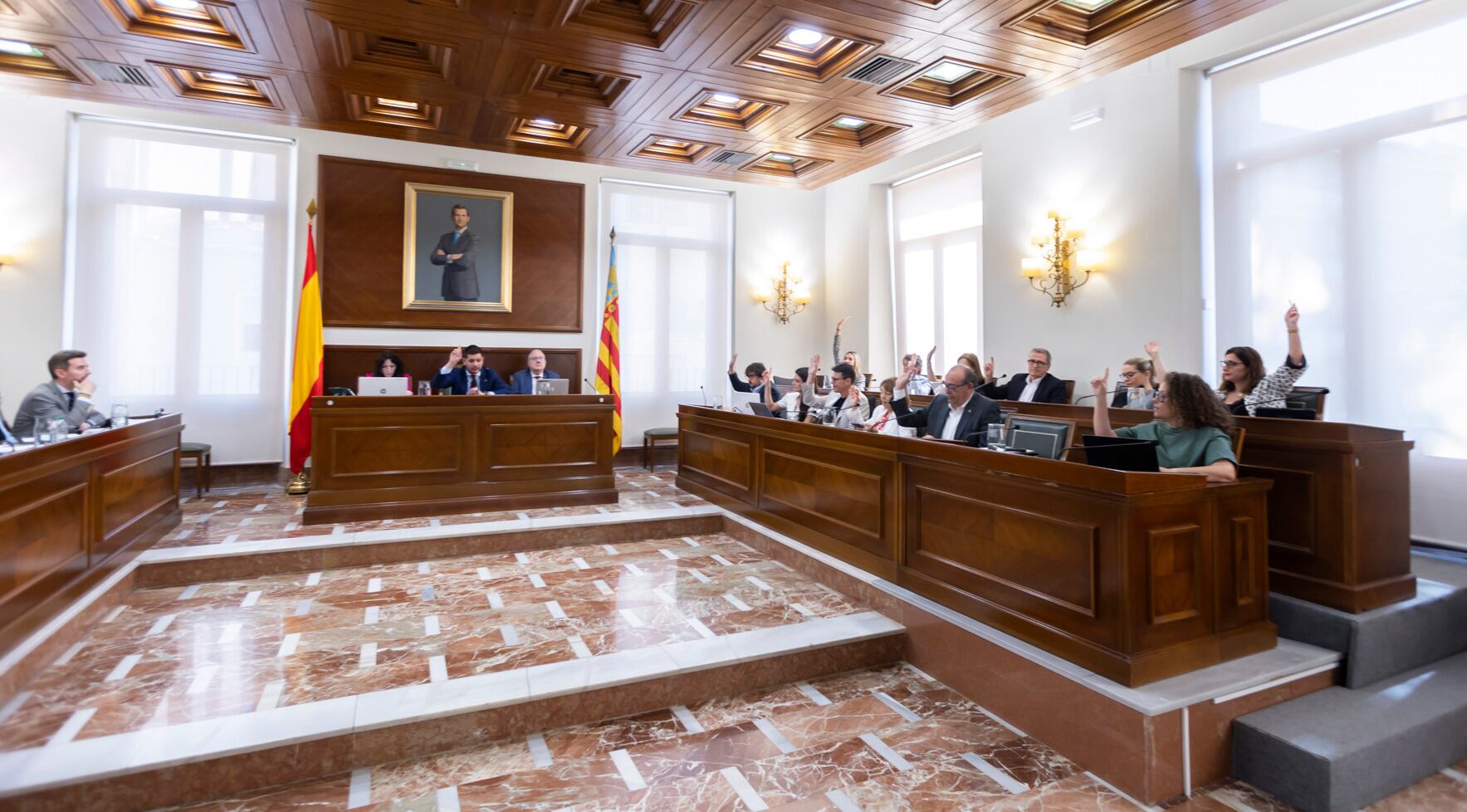 Momento de la votación sobre la solicitud de adherirse a la modificación de las condiciones financieras.