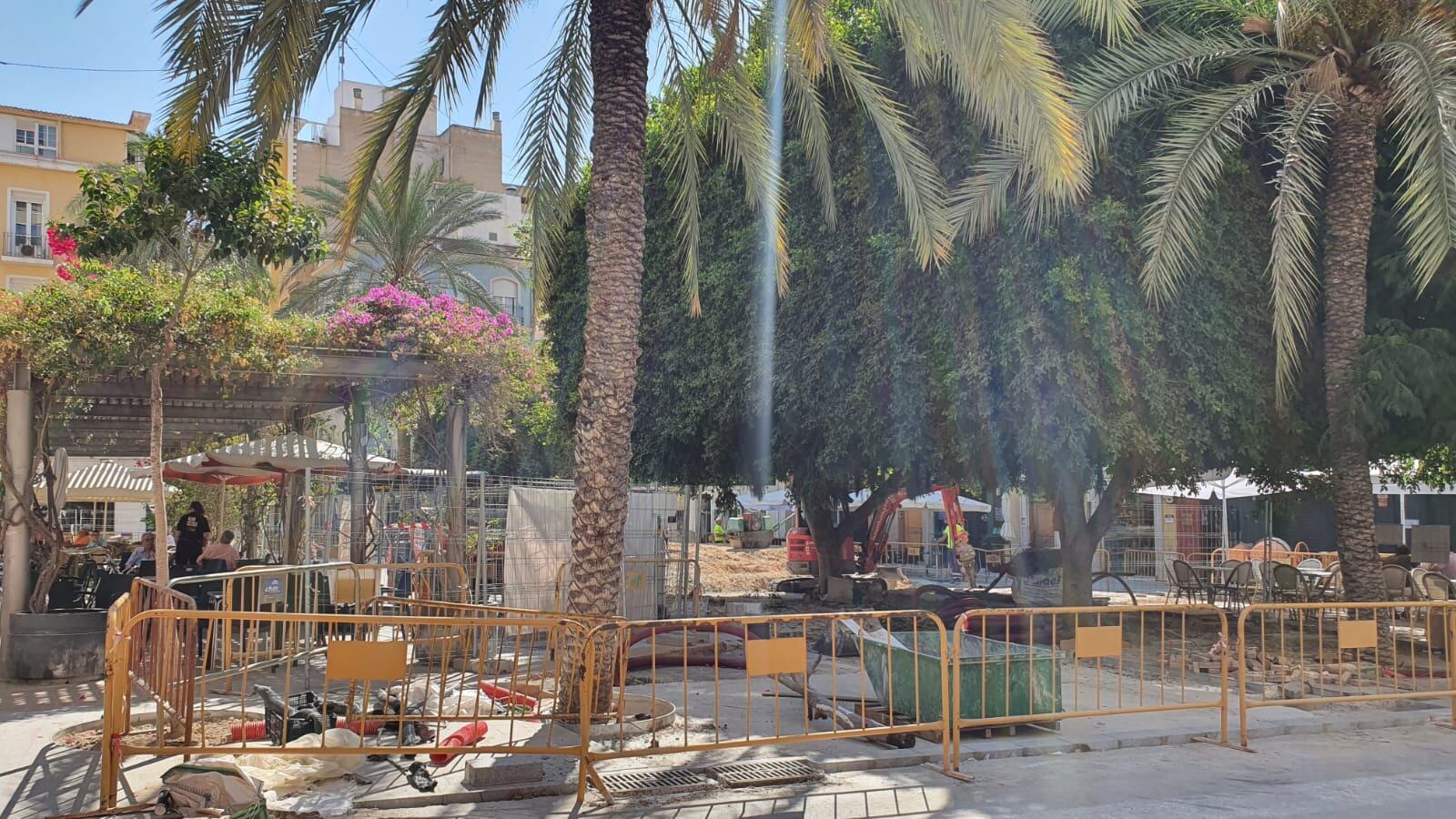 Obras en la Plaza Nueva