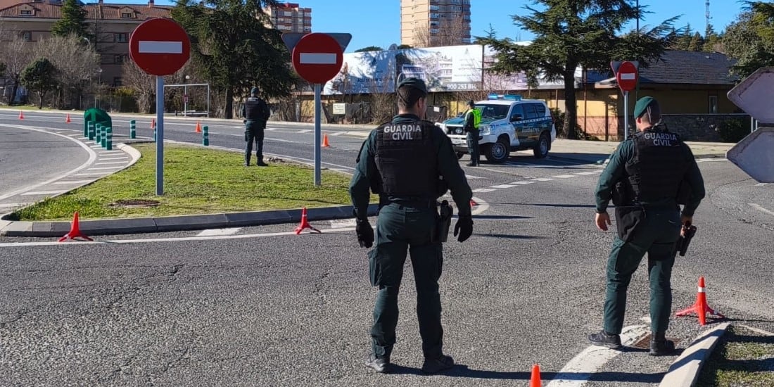 Control de tráfico de la Guardia Civil