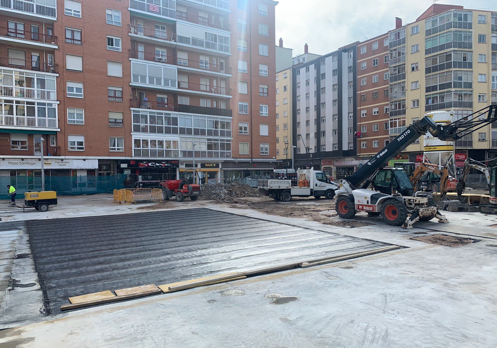 La Plaza de Santiago en las últimas obras en 2020