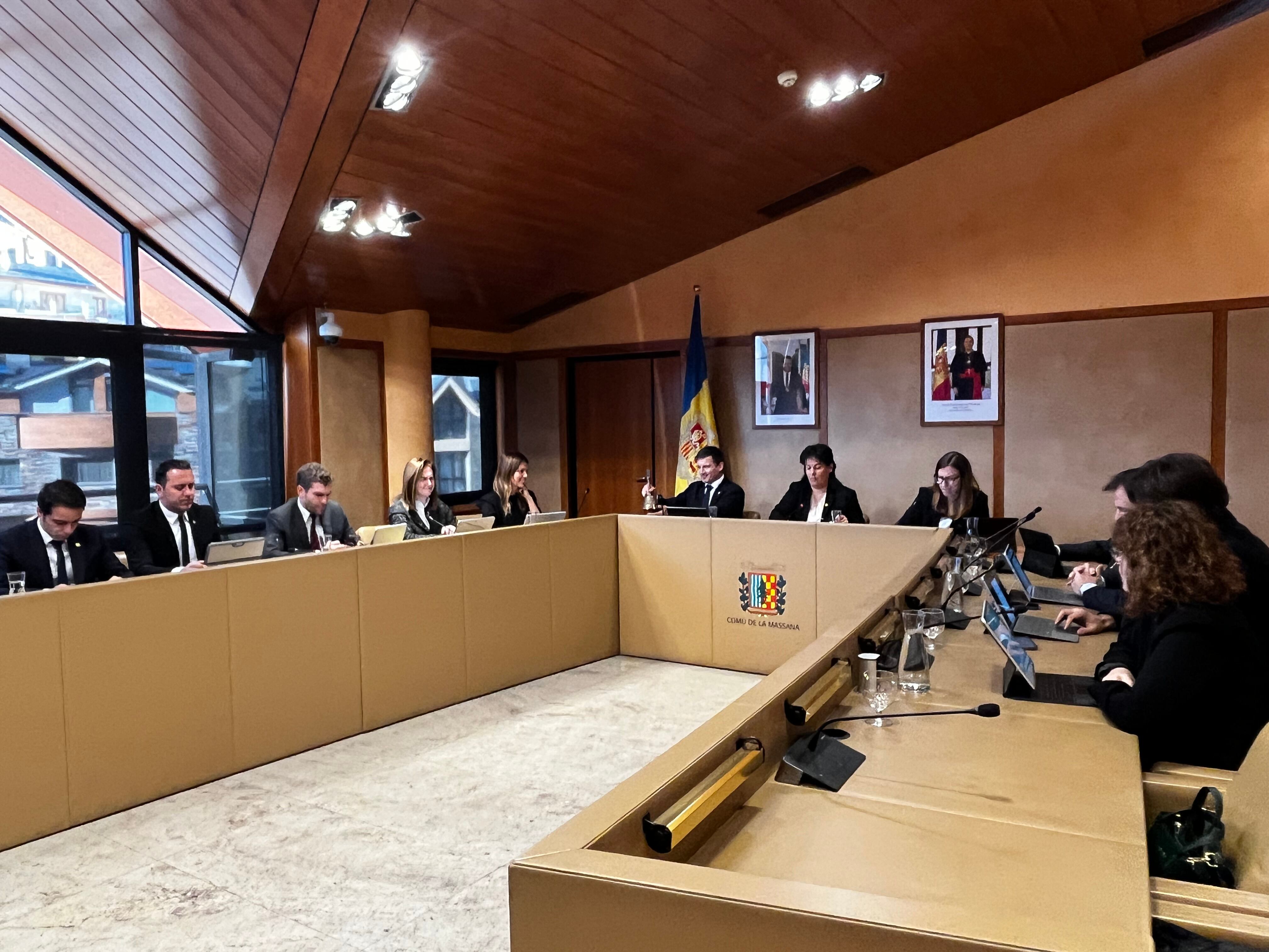 Sessió del consell de comú de la Massana