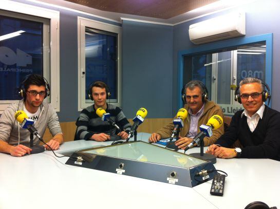 D’esquerra a dreta Daniel Mongay, Eduard Muñoz, Mario Urrea i Toni Morato