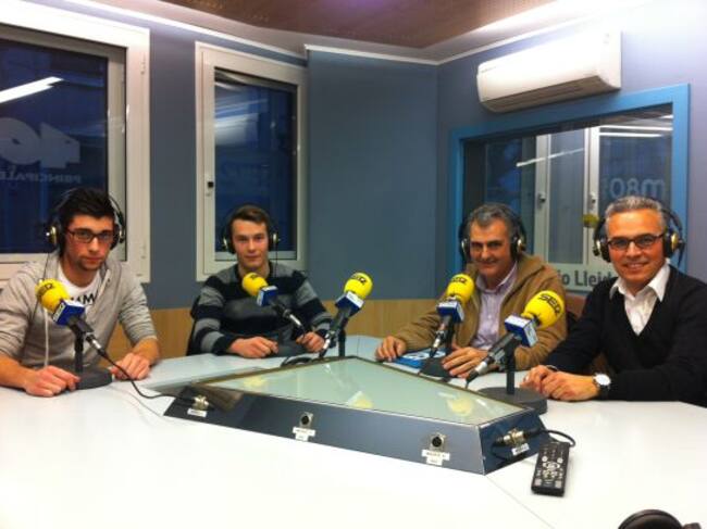 D’esquerra a dreta Daniel Mongay, Eduard Muñoz, Mario Urrea i Toni Morato