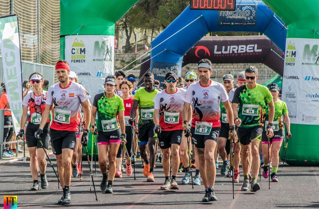 Campeonato autonómico de marcha nórdica disputado en Alcoy