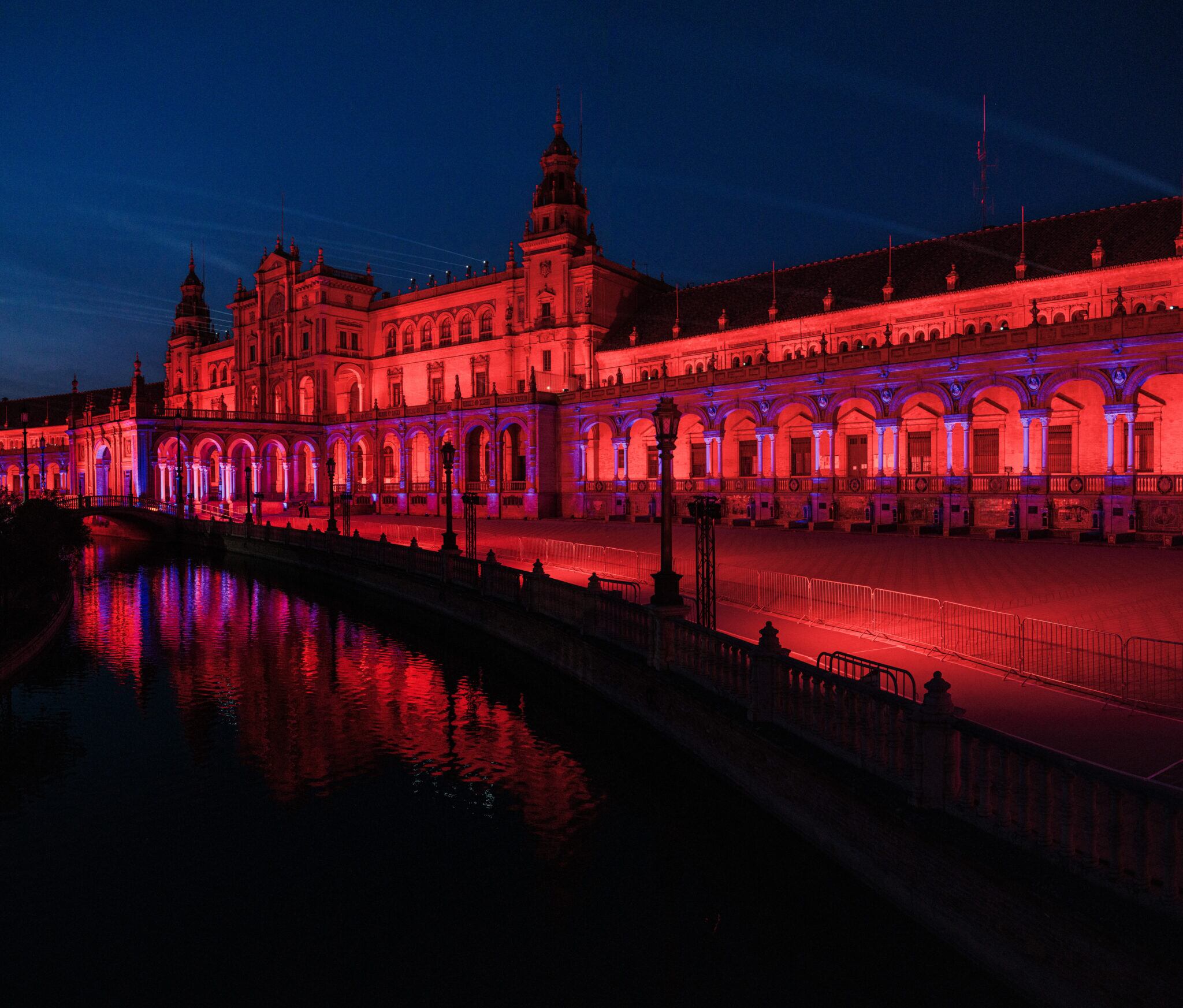 Plaza de España durante el Icónica Santalucía Sevilla Fest