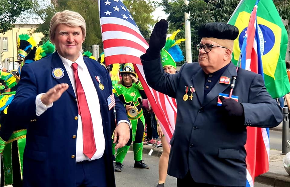 Donald Trump interpretado por el genial Maxi Ferrer, un clásico del carnaval