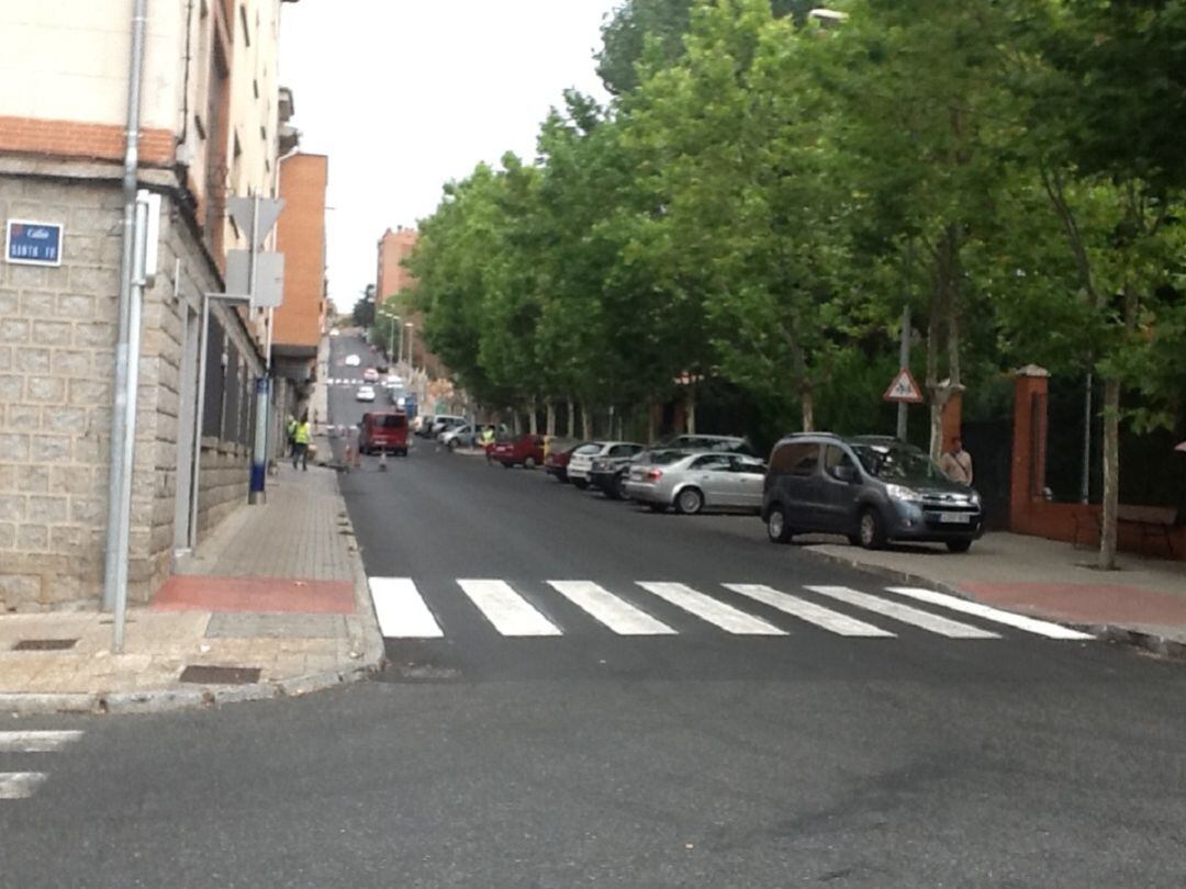Paso de peatones en Ávila. Archivo