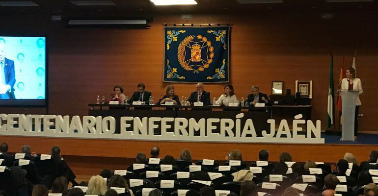 Acto central del centenario del Colegio de Enfermería de Jaén.