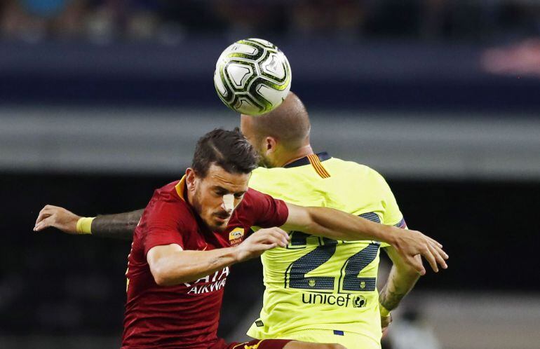 Aleix Vidal, durante su último partido con el Barcelona