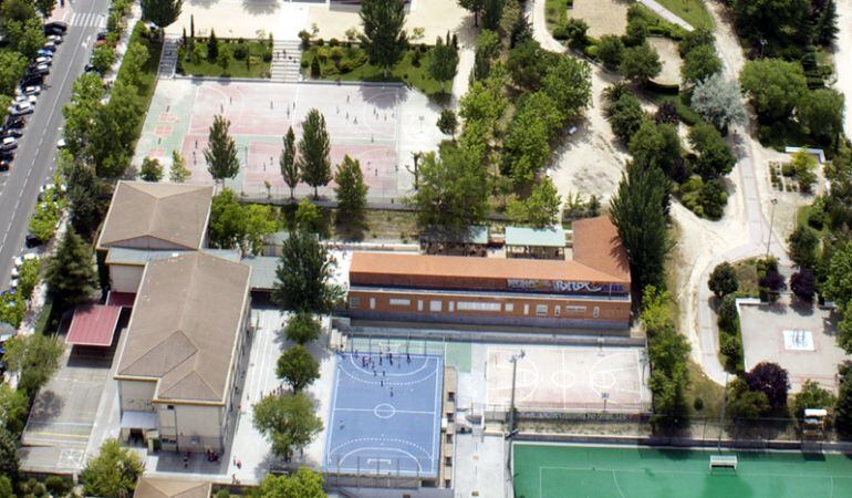 Vista aérea de los colegios de Sanse