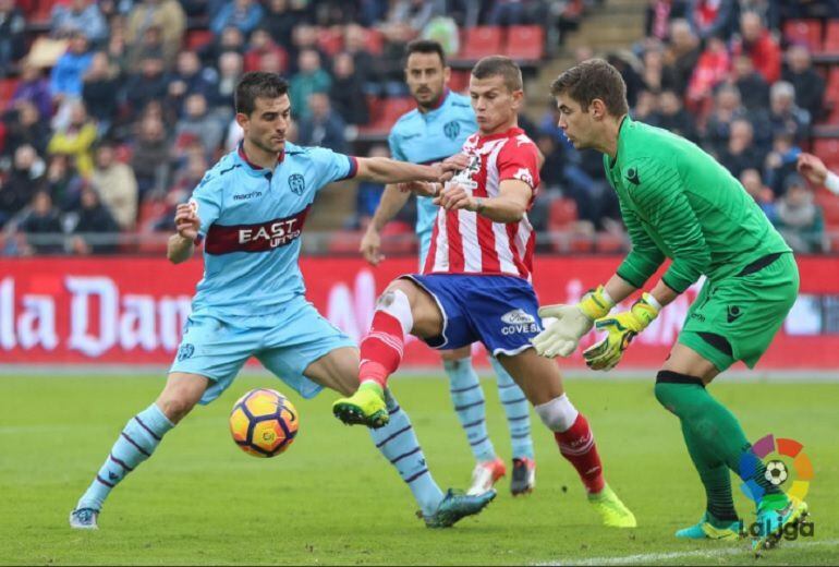 Gol de Girona ante el el Levante