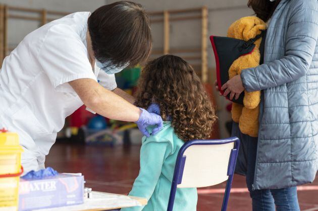 Vacunación en el CEIP Manel García Grau de Castelló