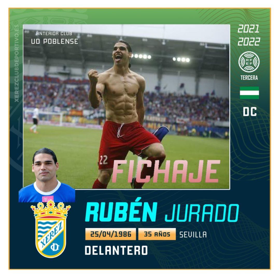 Rubén Jurado nuevo delantero del Xerez CD