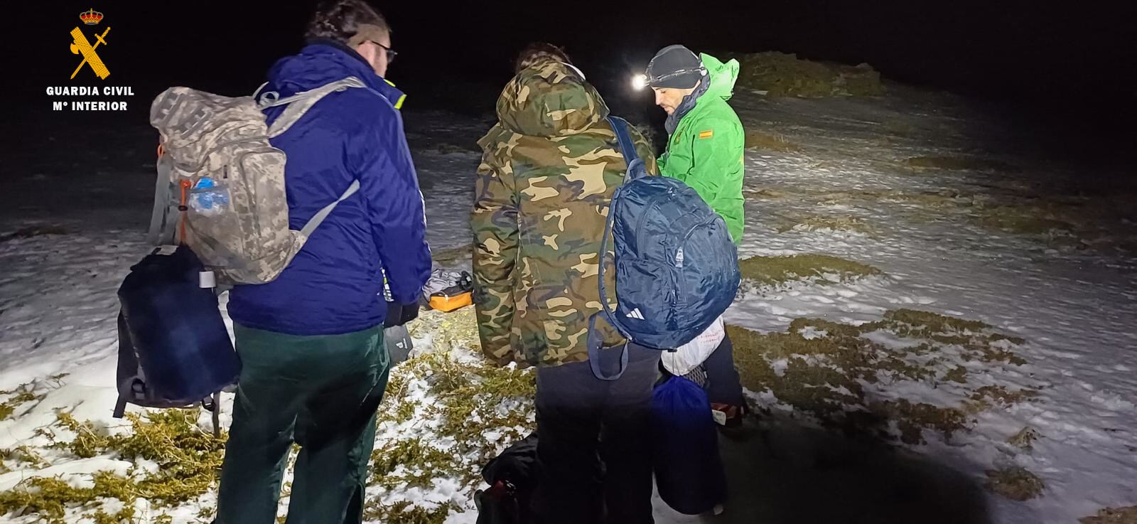 Los senderistas fueron localizados pasadas las nueve de la noche