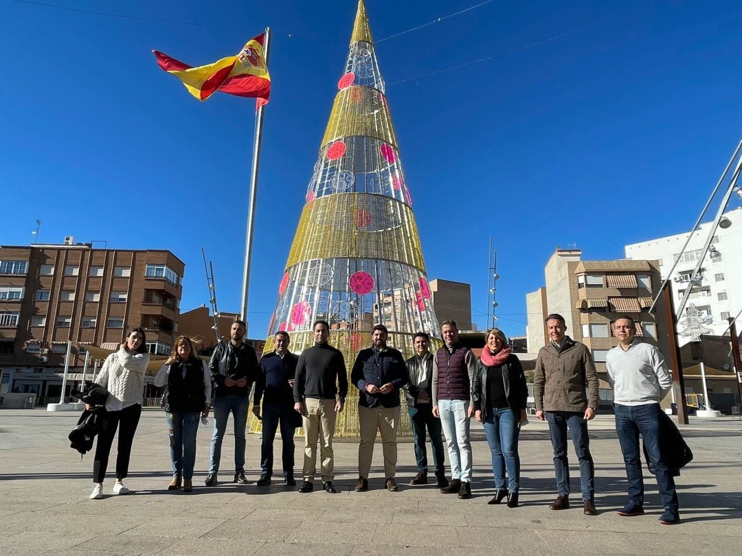 Teodoro García Egea y Fernando López Miras en un encuentro con alcaldes y portavoces municipales en Alcantarilla 