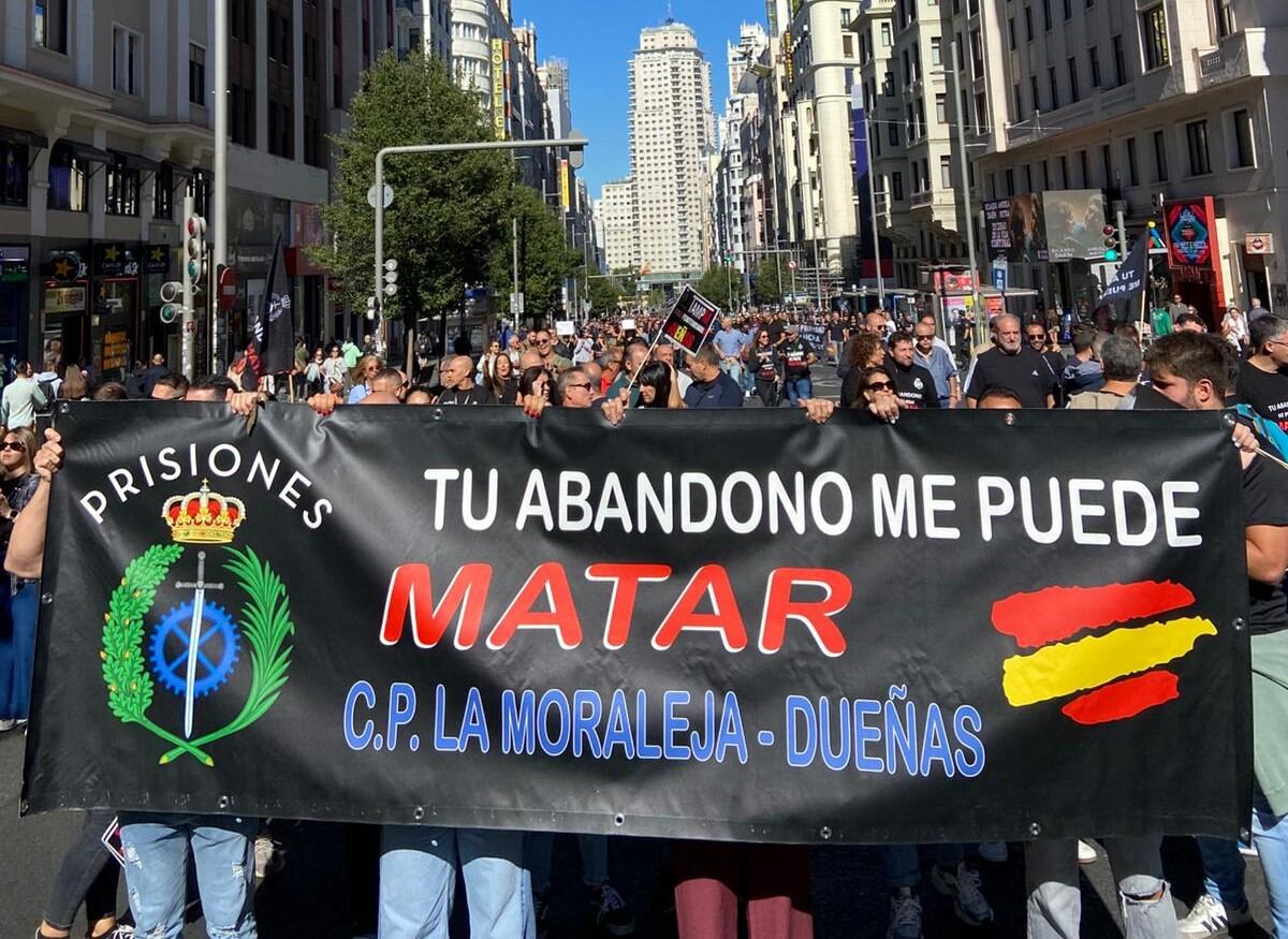 Funcionarios del Centro Penitenciario La Moraleja en Dueñas