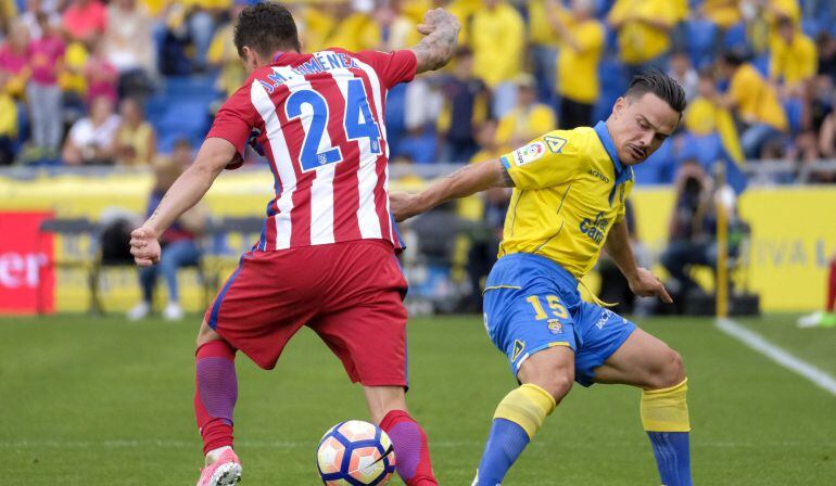 Giménez, durante un momento del partido frente a Las Palmas