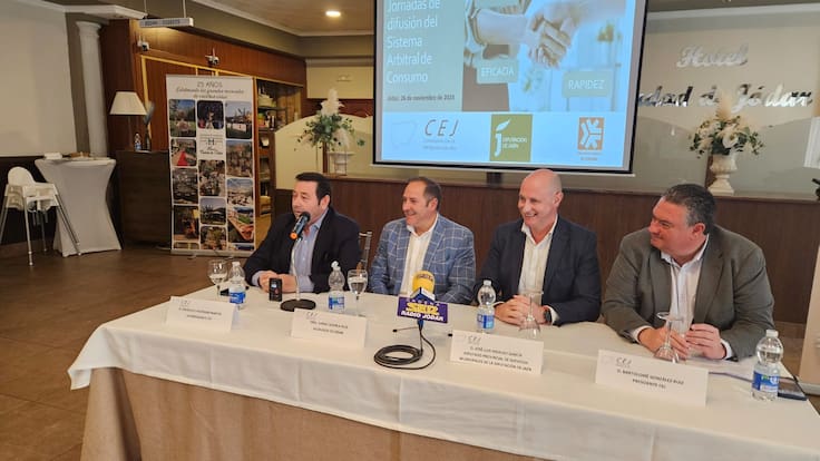 Jódar cierra el ciclo de jornadas sobre el ‘Sistema Arbitral de Consumo’ organizado por la Confederación de Empresarios de Jaén (CEJ)