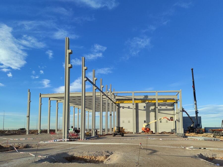 Imagen de la estructura de la futura nave en Romica