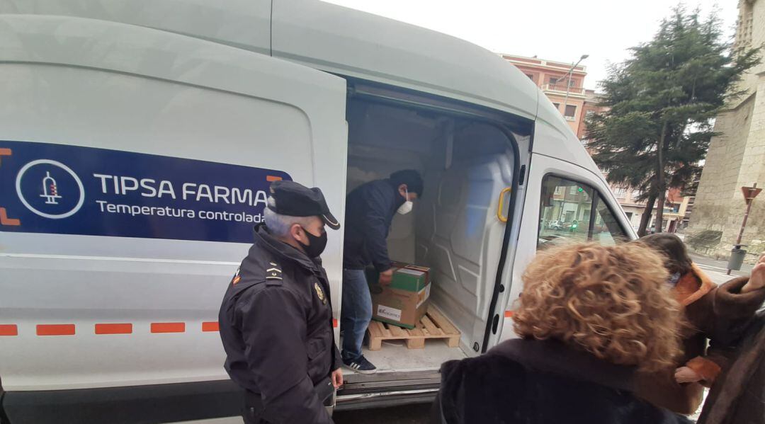 Llegada de las vacunas a Palencia