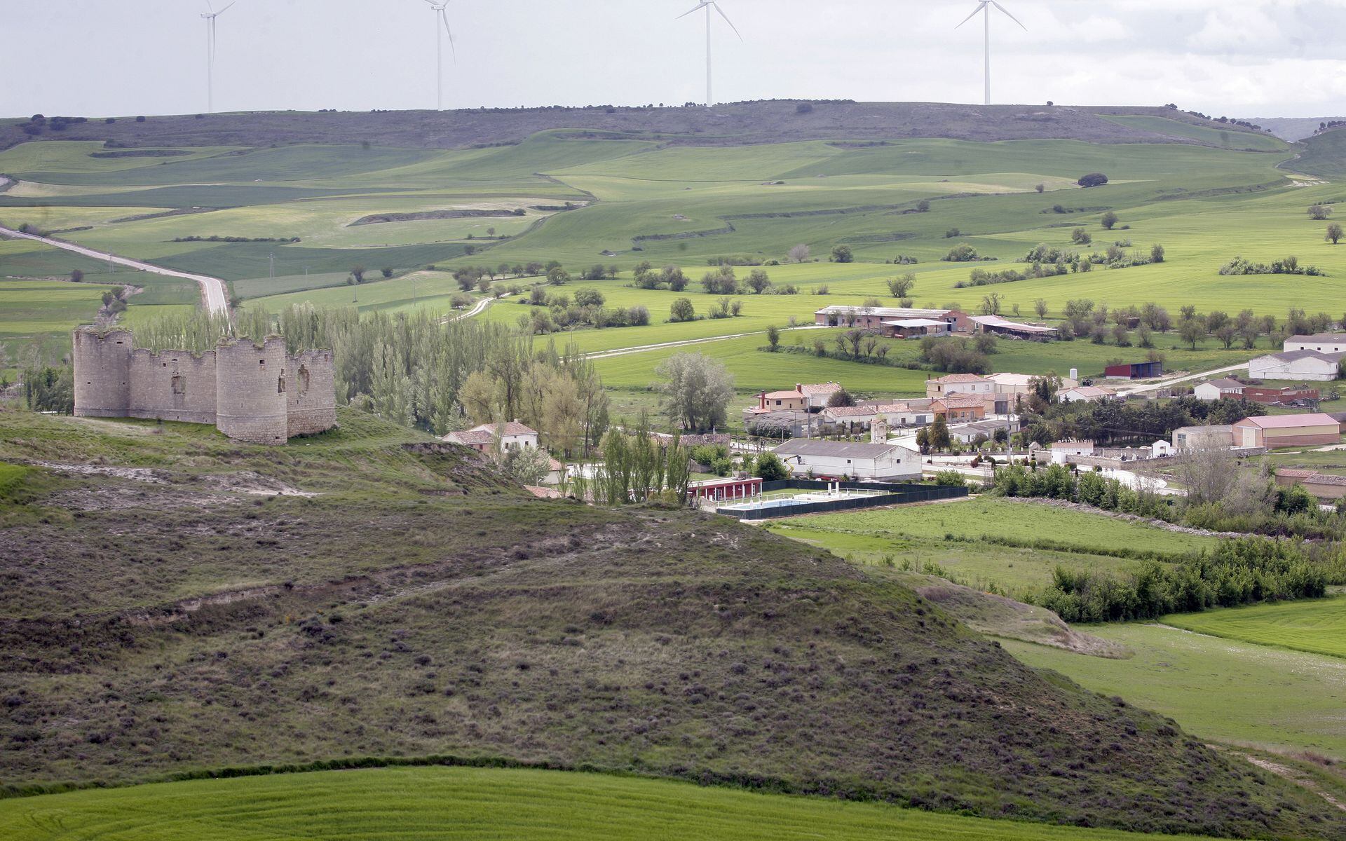 Vista panorámica de Hornillos de Cerrato (Palencia)